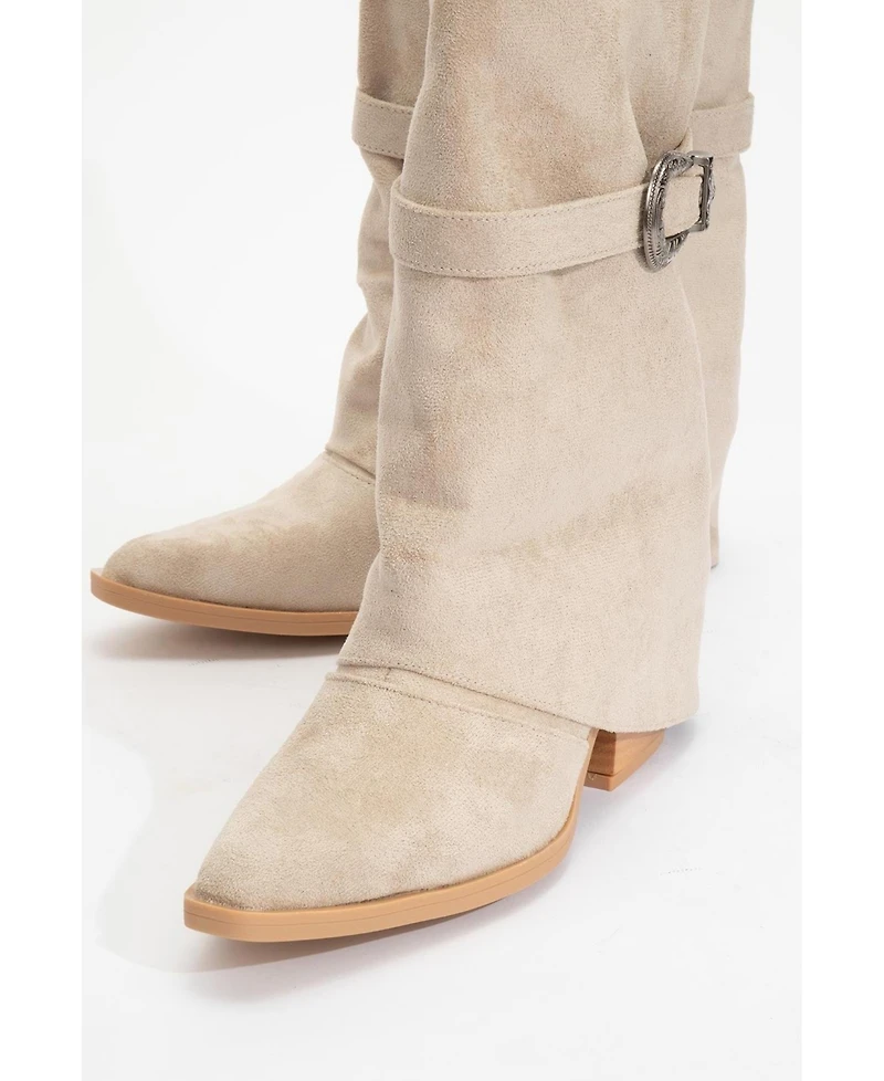 Prologue Shoes Women's Okus Buckle Block Heel Boot