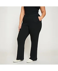 Universal Standard Women's Plus Size Aspen Rib Wide Leg Pant