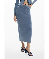 Desigual Women's Long Knit Skirt