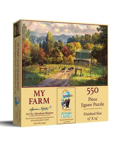 SunsOut My Farm 550 piece Jigsaw Puzzle for Adults
