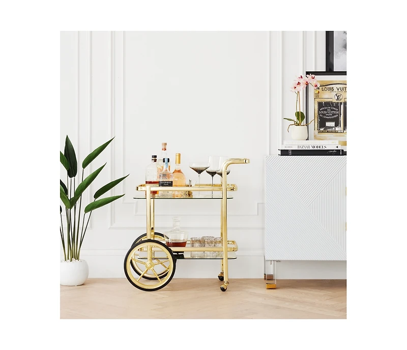 Z Gallerie Trolley Bar Cart