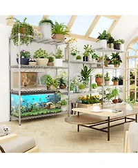 Lovmor 5-Tier 45 in W x 72 in H x 20 in D Adjustable Wire Shelving Unit