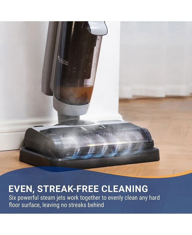 Tineco Go Steam 3-in-1 Floor Washer, Steam-Powered Wet Dry Cleaning, Fast Drying, Self Cleaning