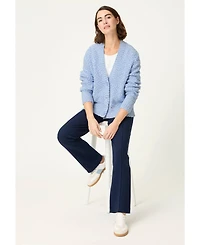Olsen Women's Two-Tone Boucle Cardigan