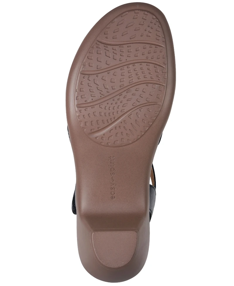 Easy Spirit Women's Cortney Leather Strappy Dress Sandals