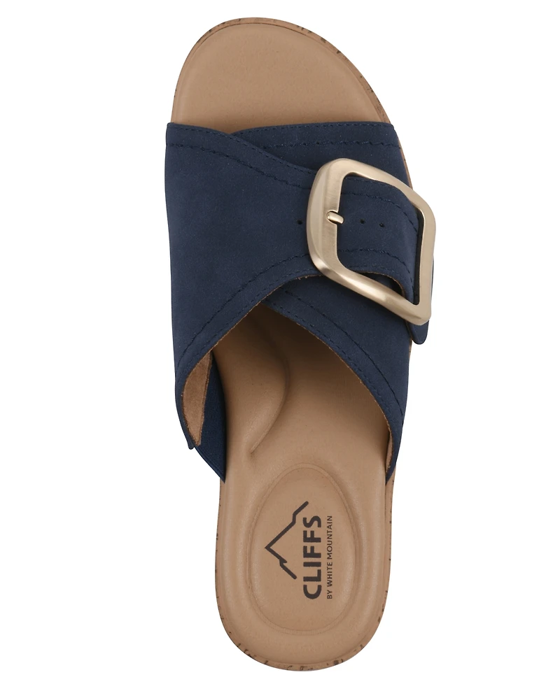 Cliffs by White Mountain Women's Filipa Block Heel Sandals