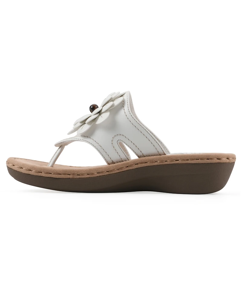 Cliffs by White Mountain Women's Cashlyn Flower Sandals