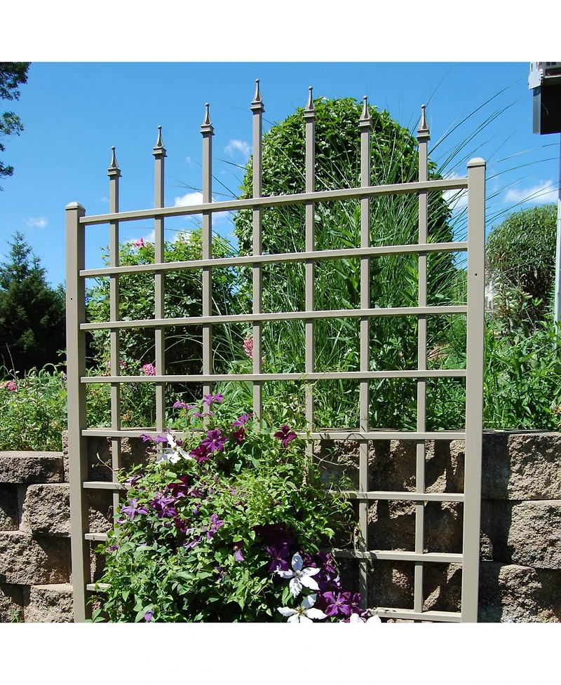 Dura-Trel Winchester 57 x 95 Inch Pvc Vinyl Outdoor Garden Patio Trellis, Mocha