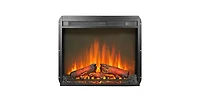 Flynama 3 inch electric fireplace insert, ultra thin heater with log set & realistic flame, remote control with timer, overheating protection