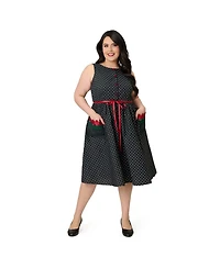 Smak Parlour Plus Size Tulip Pocket Swing Dress