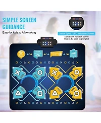 Slickblue Dance Mat for Kids Dance Pad Toys Two Player Gift for 3+ Year Old Girls