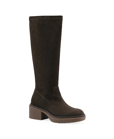 White Mountain Women's Marcella Tall Shaft Block Heel Boots