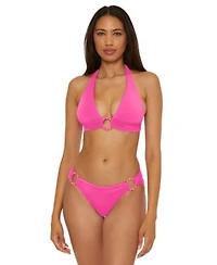 Becca Womens Marble Canyon Ring Halter Top Ring Hipster Bottoms