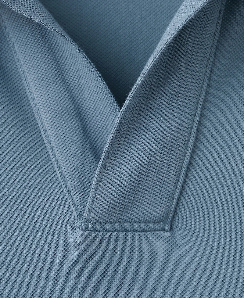 Mango Men's Cotton Pique Polo Shirt