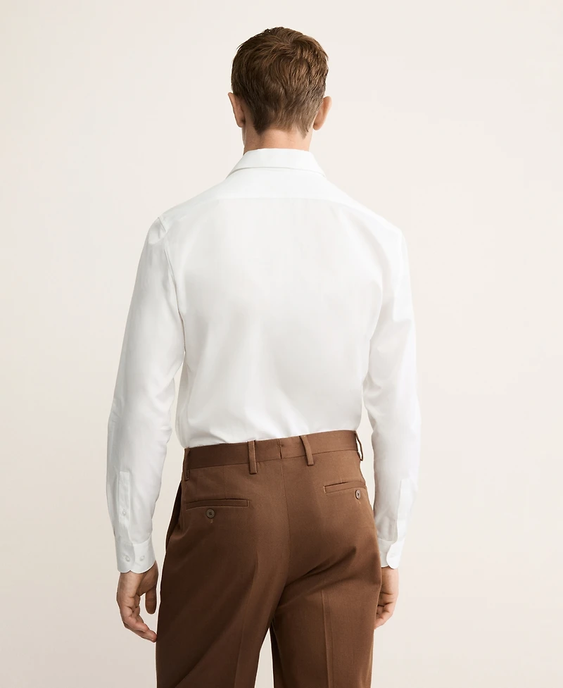 Mango Men's Cotton Dress Shirt