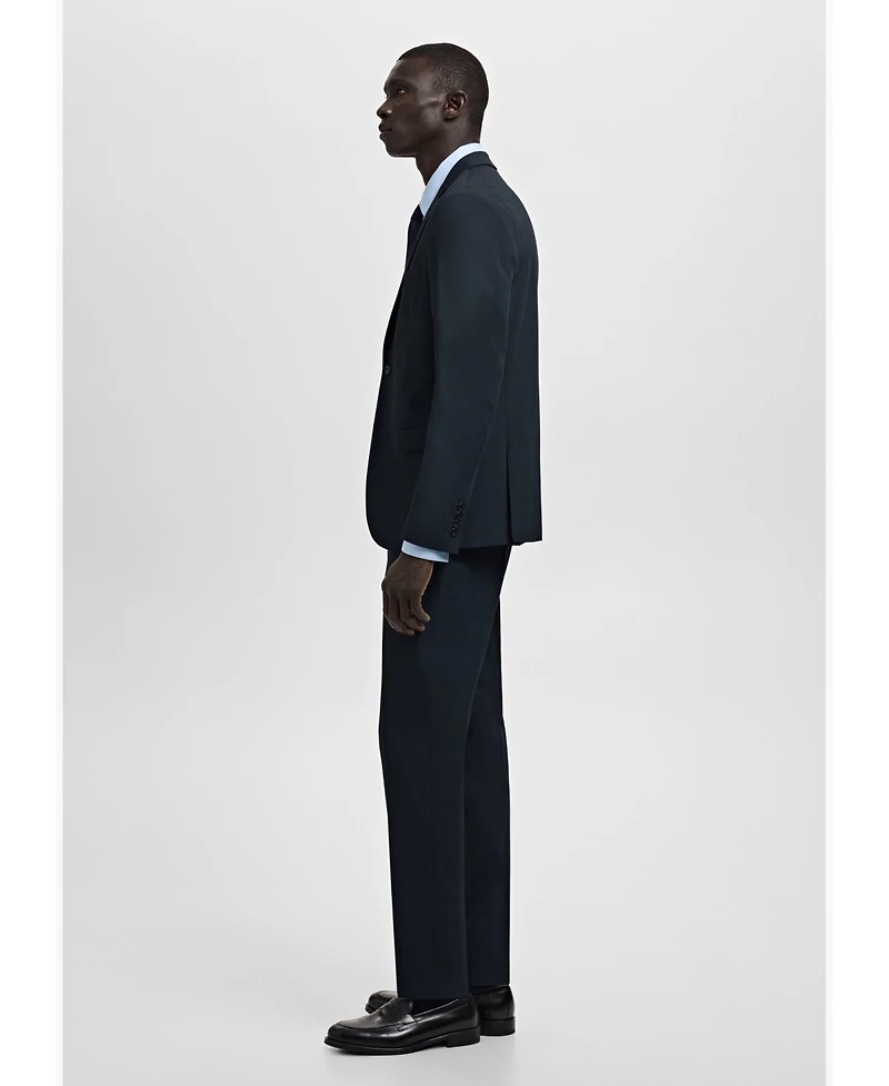 Mango Men's Stretch Fabric Super Slim-Fit Suit Pants