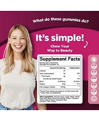 Ph Collagen + Biotin Gummies, Raspberry, 90ct