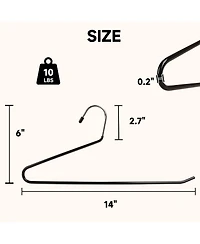 BP4U Open-Ended Heavy Duty Metal Pants Hangers