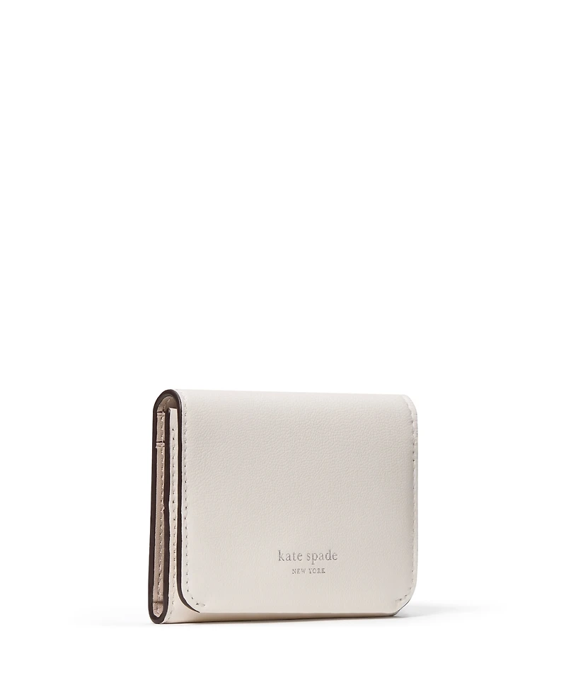 kate spade new york Halo Fine Grain Leather Trifold Wallet
