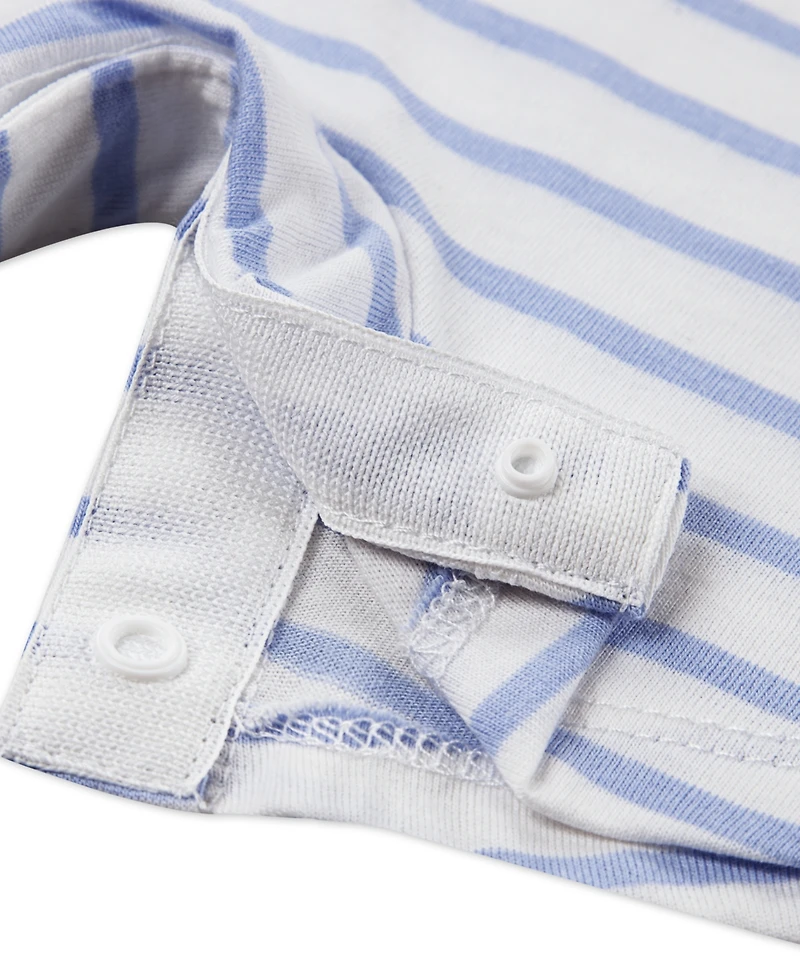 Nike Baby Boys' and Baby Girls' Crewneck Romper, Bib and Booties, 3-Piece Set