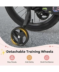 Sugift 14 Inches Kids Bike with Basket and Adjustable Handlebar for 3-8 Years Old