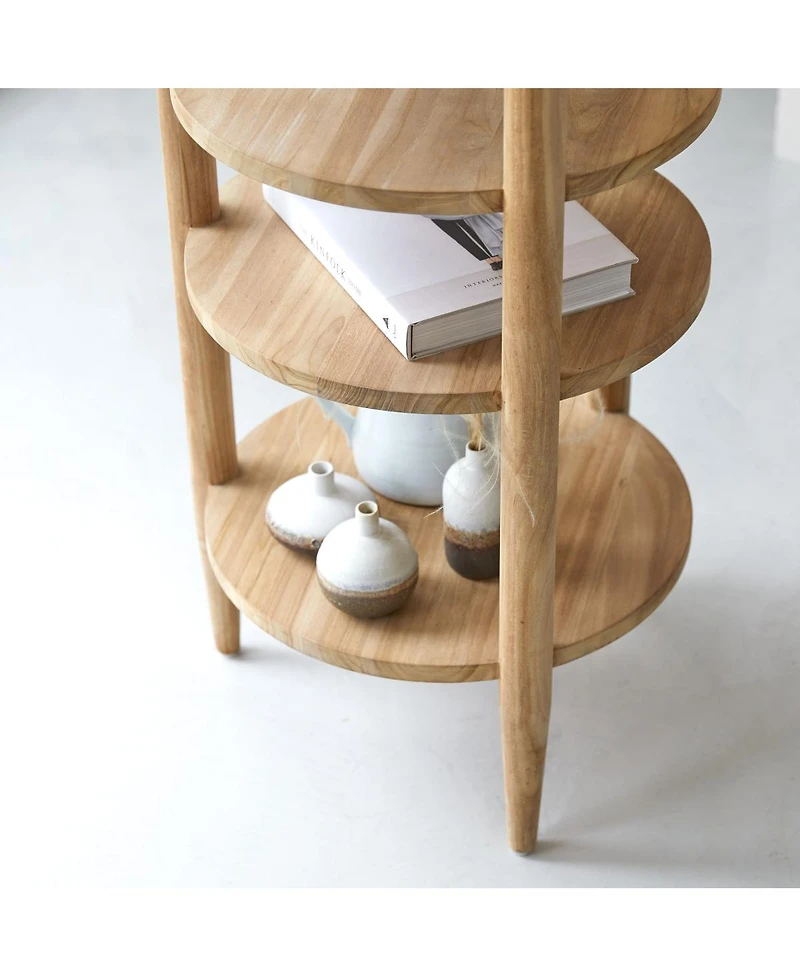 tikamoon Poline shelving unit in teak 170
