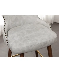 Streamdale Furniture Elegant Mid-Century Barstools with Button Tufted Backs