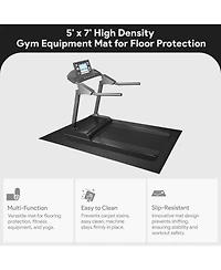 BalanceFrom Fitness 5' x 7' High Density Gym Equipment Mat for Floor Protection