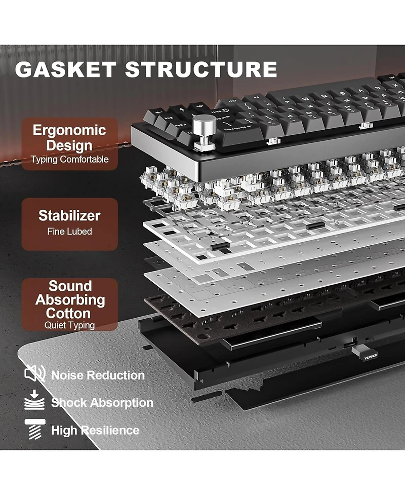 Lofree AL68 Wireless Mechanical Keyboard,Full Aluminum Cnc,60% Layout with Knob, Qmk/Via Software,Gasket Mounted,Hot Swappable,Rgb,Bt/2.4G/Usb-c