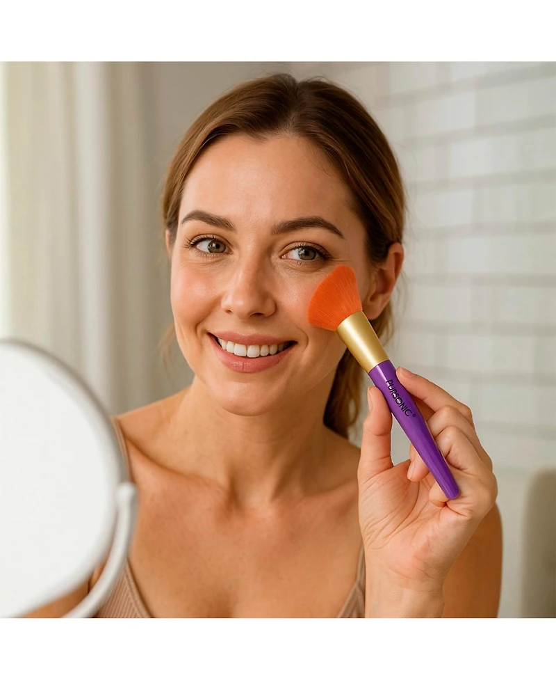 Pursonic Makeup Essentials Duo – Led Countertop Mirror + 5-Piece Brush Set