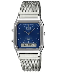 Casio Unisex Japanese Quartz Silver-Tone Watch 29.8mm