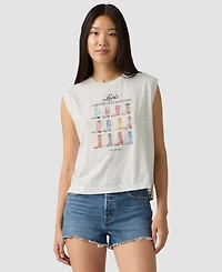 Levi's Juniors' Boxy Crewneck Tank Top