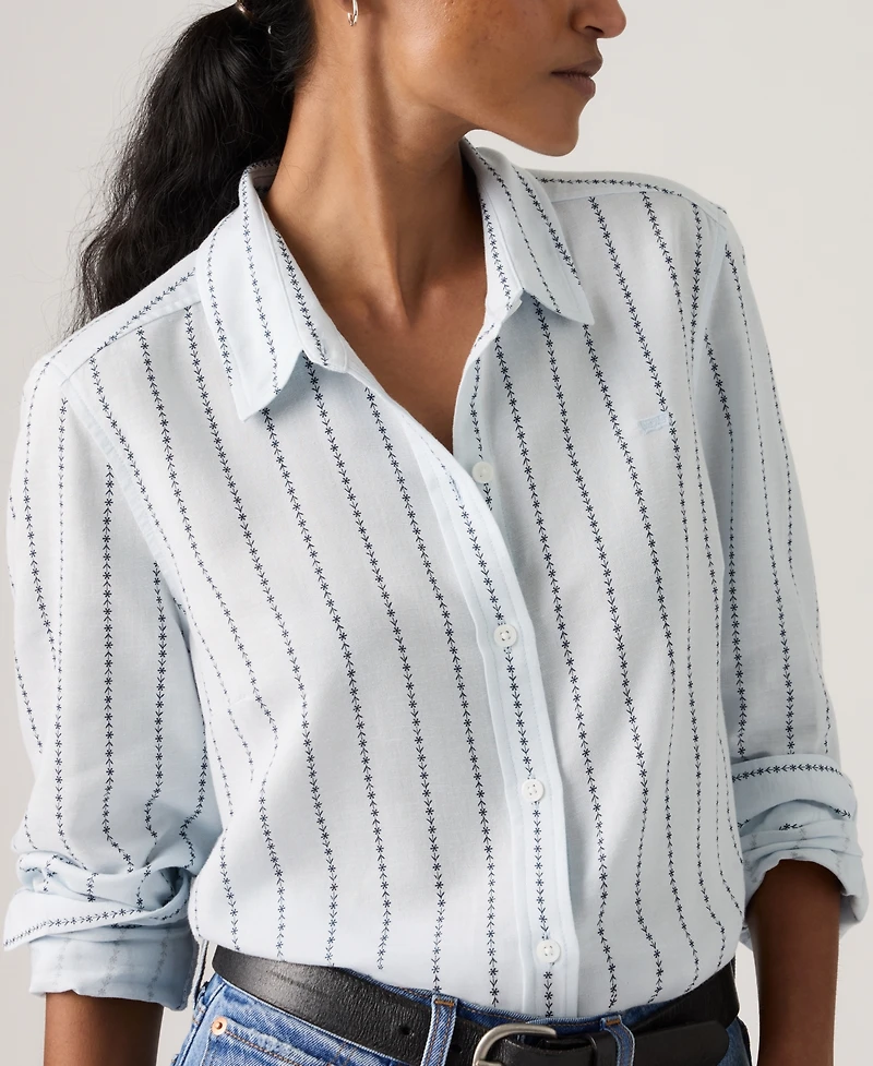 Levi's Juniors' Striped Point Collar Shirt