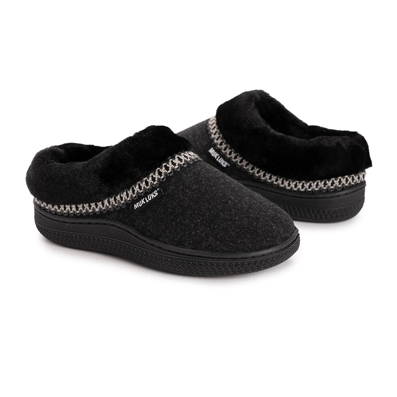 Muk Luks Women's Neira Faux Wool Clog