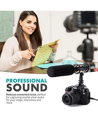 Movo SMM1 Camera Shoe Shockmount for Shotgun Microphones 19-25mm in Diameter