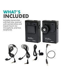 Movo WMIC50 2.4GHz Wireless Lavalier Microphone System for Cameras