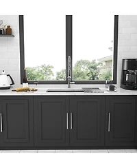 huluwat 33x19x10inch Undermount Kitchen Sink Single Bowl Stainless Steel 16 Gauge Deep Basin