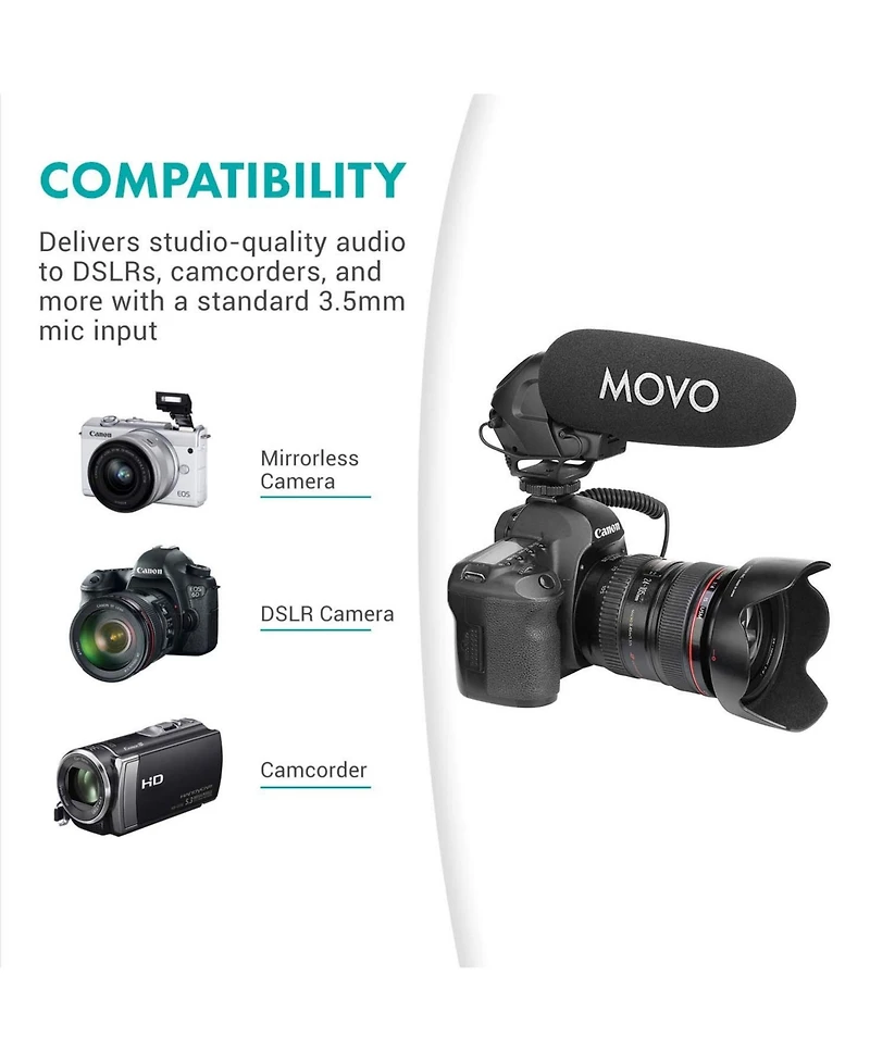 Movo VXR3031 Shotgun Microphone