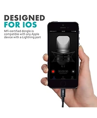 Movo Ima-1 Microphone Adapter Cable - 3.5mm Trrs to Lightning Connector