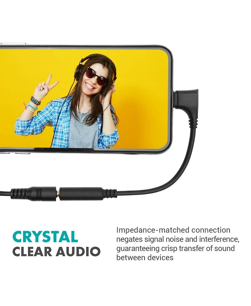 Movo Ima-3 Female 3.5mm Trrs to Lightning Adapter