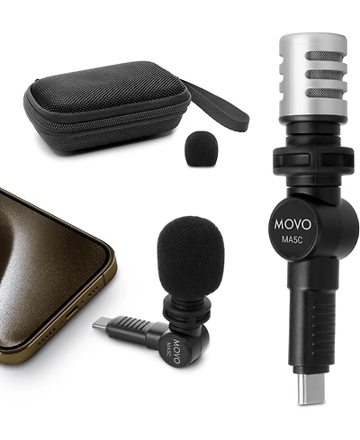 Movo External Usb-c Microphone for iPhone 15/16
