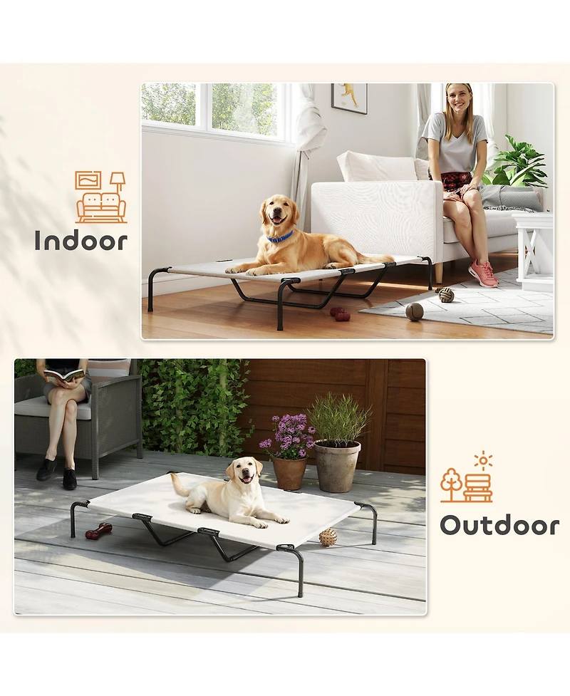 PawHut Elevated Dog Bed Outdoor for Large Breeds 59.8"
