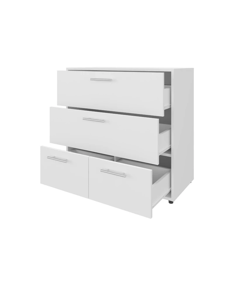 Fm Furniture Oto Dresser with 4 Spacious Drawers, White