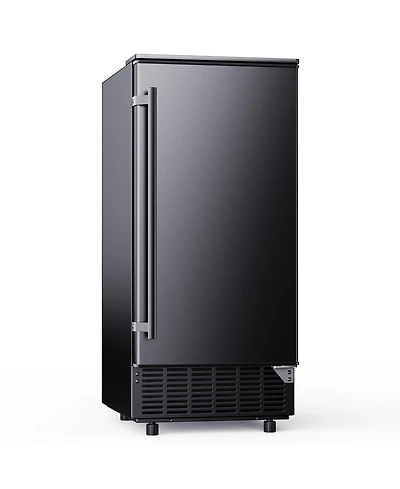 Euhomy 80-lb Ice Per day Black Freestanding Cubed Ice Maker with Lcd Control and Reversible Door