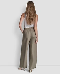 Dkny Women's Seam Crinkle Pull-On Pants