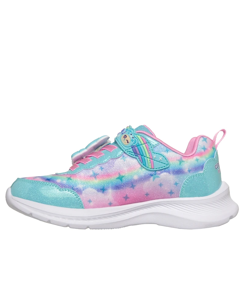 Skechers Little Girls Jumpsters - Cutie Critters Fastening Strap Casual Sneakers from Finish Line