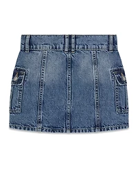 Guess Girls' 7-16 Cargo Denim Skirt