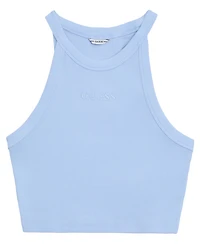 Guess Girls' 7-16 Garment Dye Rib Scoop Neck Top