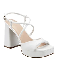 Marc Fisher Women's Glady Crisscross High Block Heel Platform Sandals