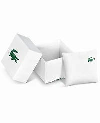 Lacoste Men's LC33 Square Khaki Silicone Strap Watch, 44x50mm